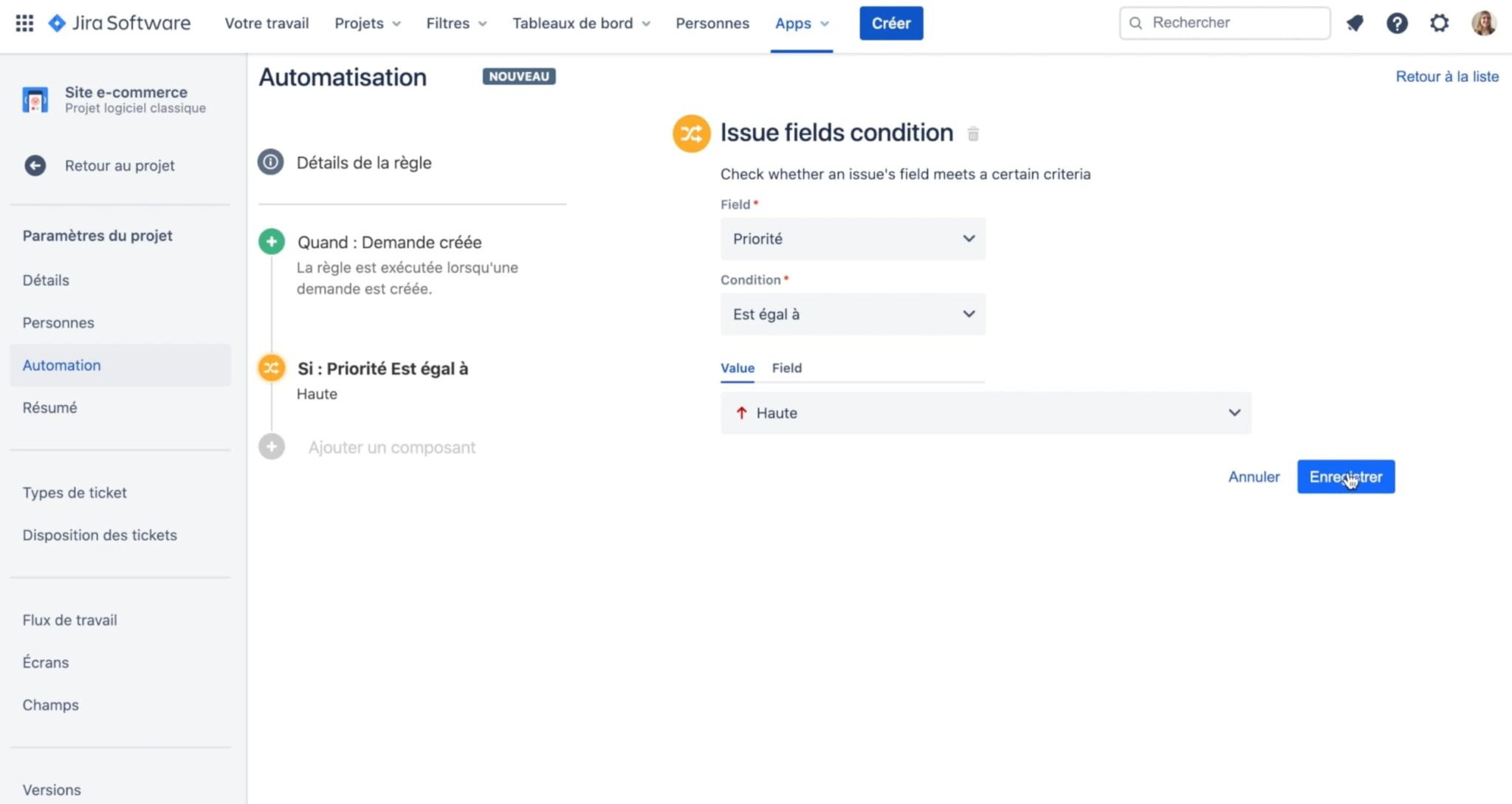 fied condition value automation for jira