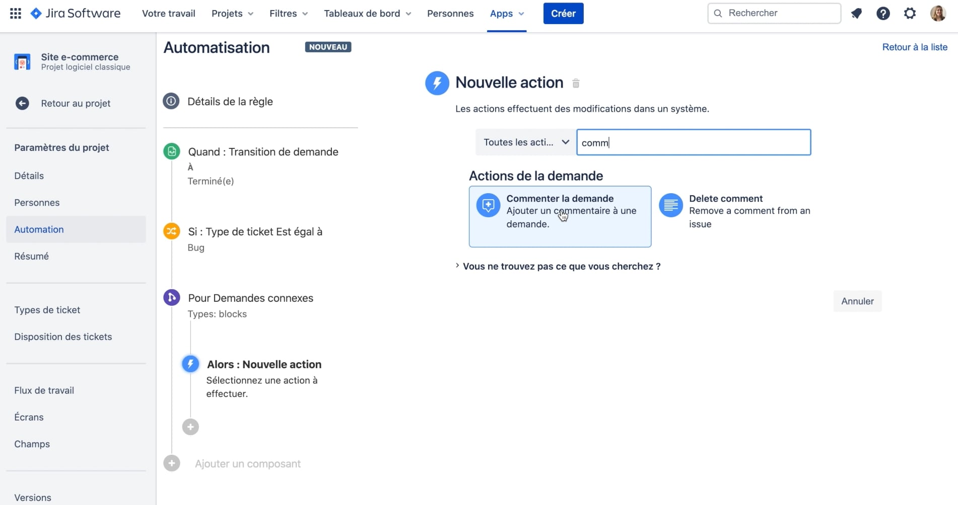 commenter automation jira cloud