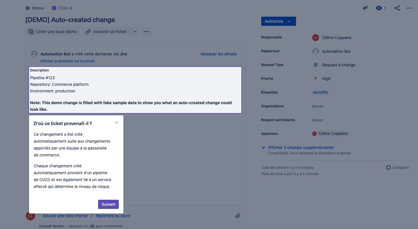 ticket automatique jira