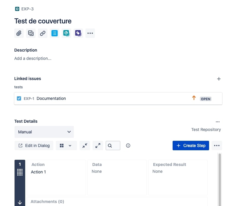 ticket de test xray jira