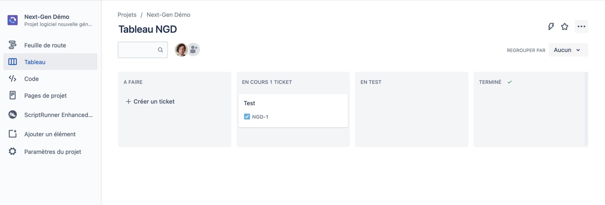 Tableau nouvelle génération Jira