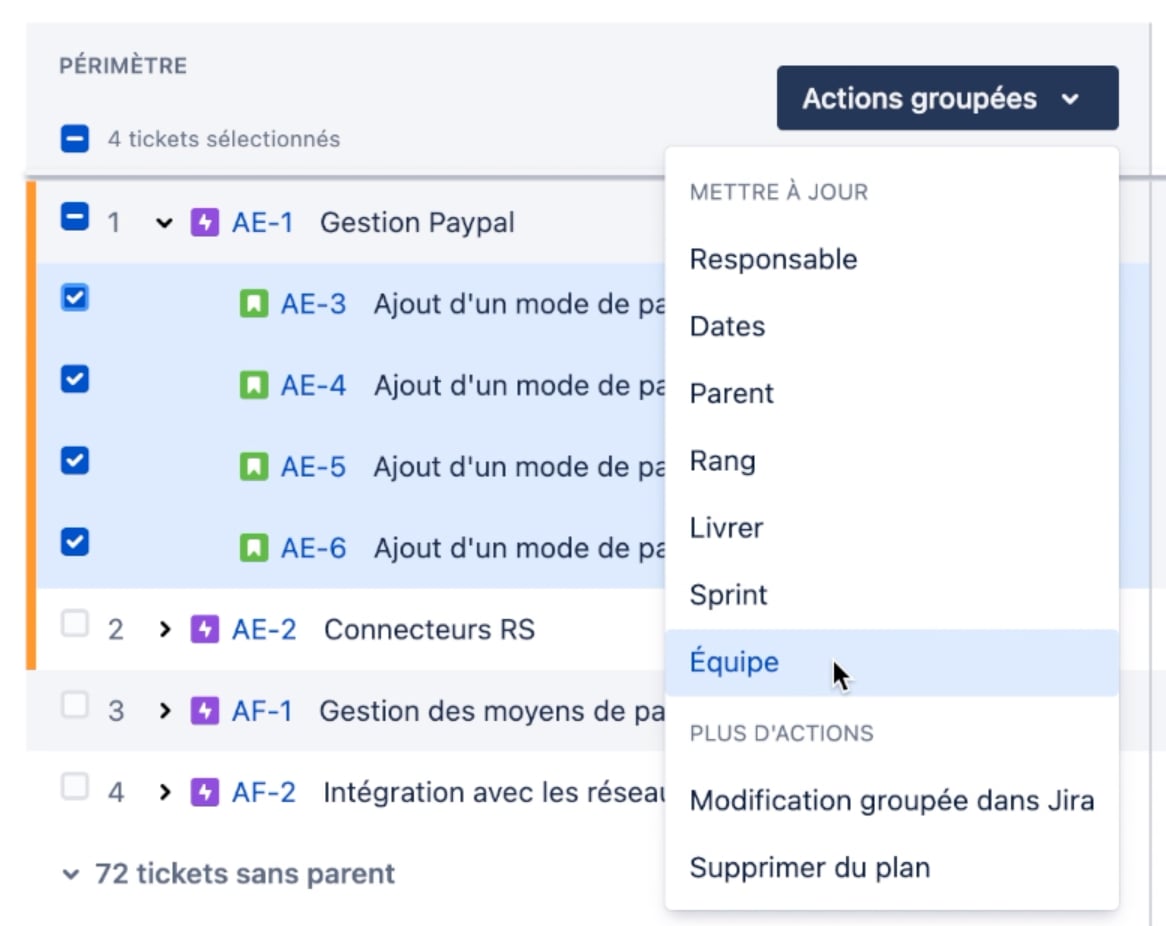 modifier champs advanced roadmaps jira software