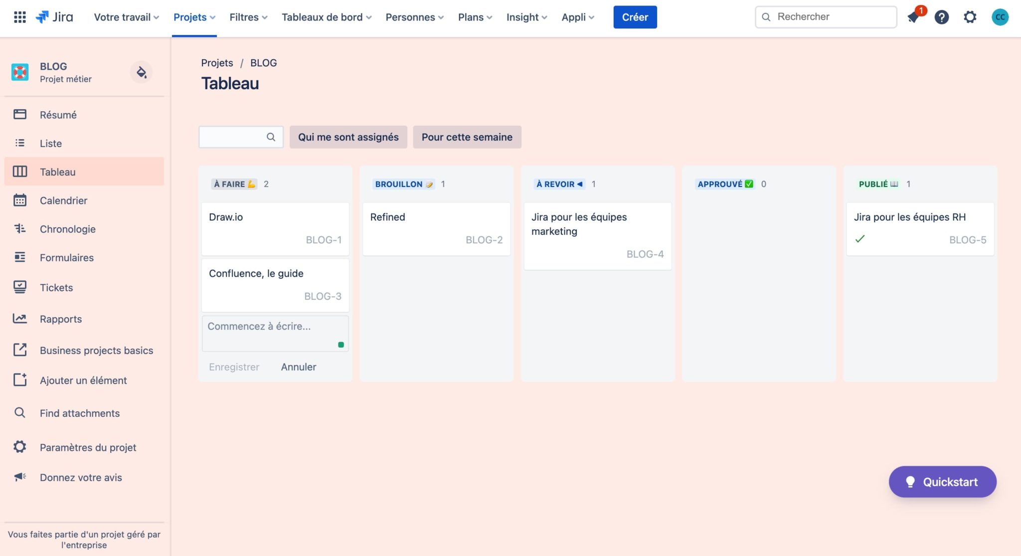 Gérez vos contenus grâce à Jira Work Management