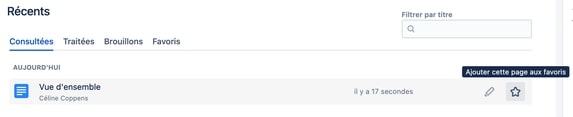 add favorite pages confluence cloud