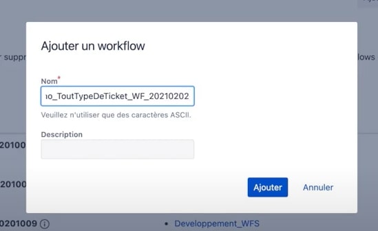 Donner un nom au workflow Jira