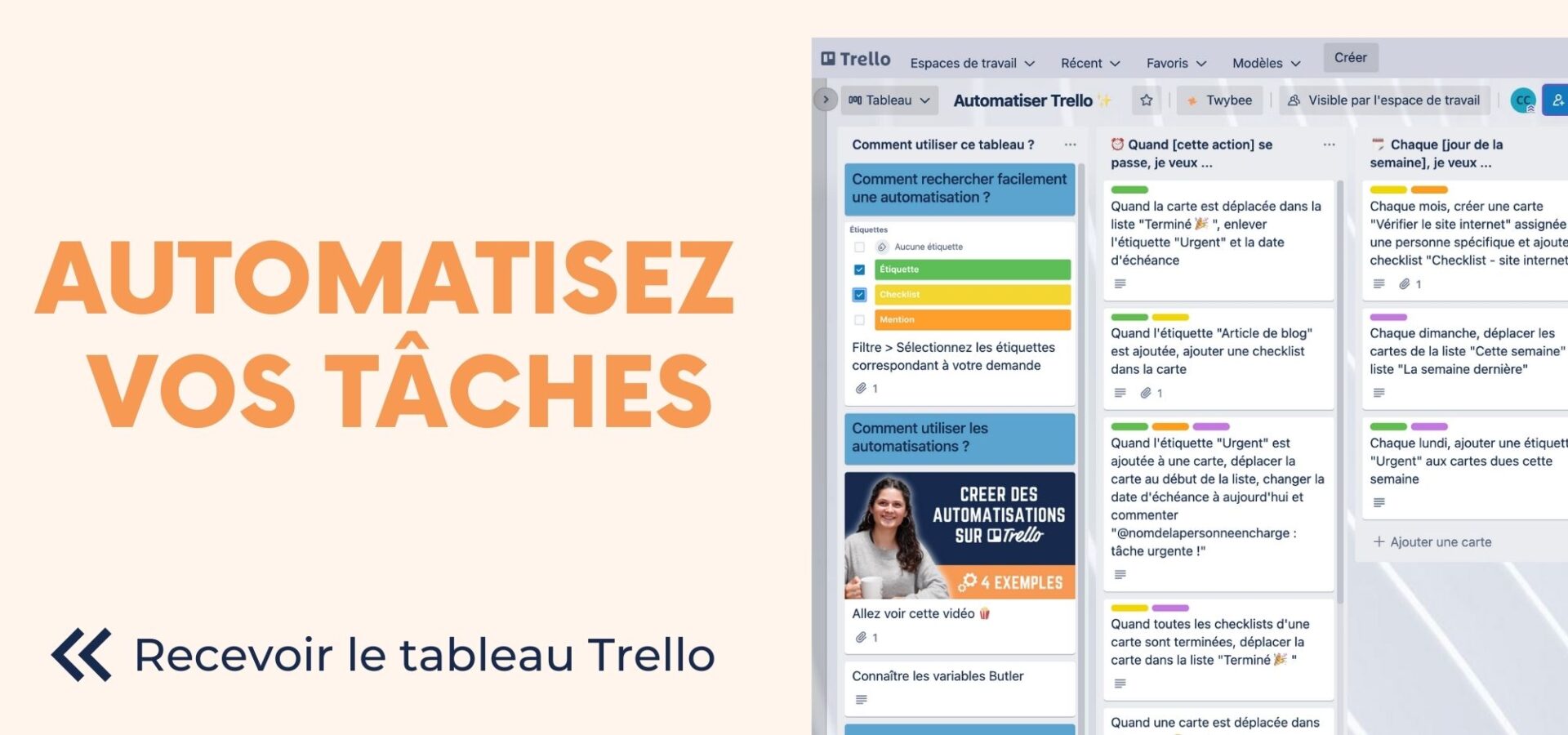 Automatiser tâche trello