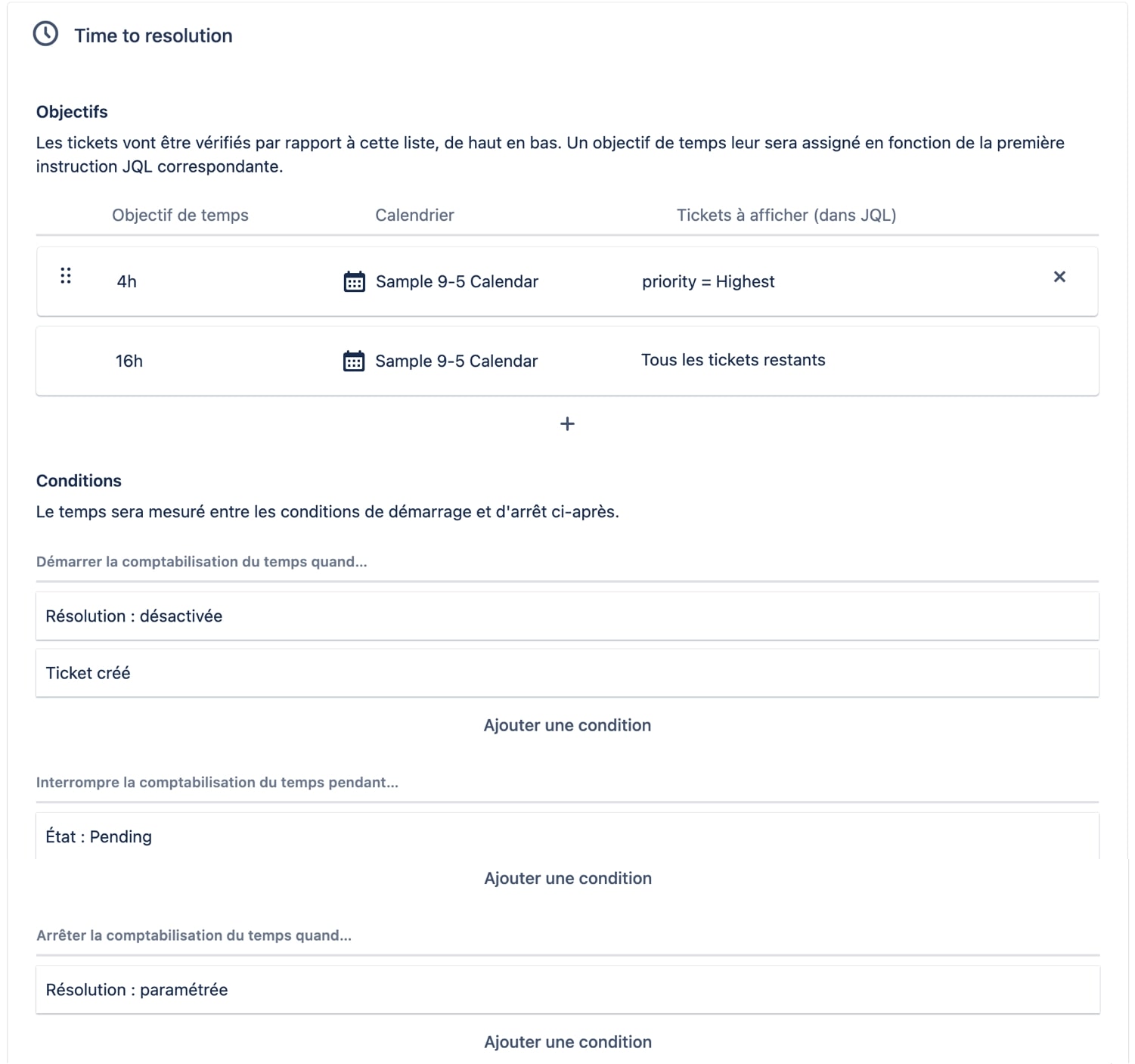 Paramétrer SLA Jira Service Management