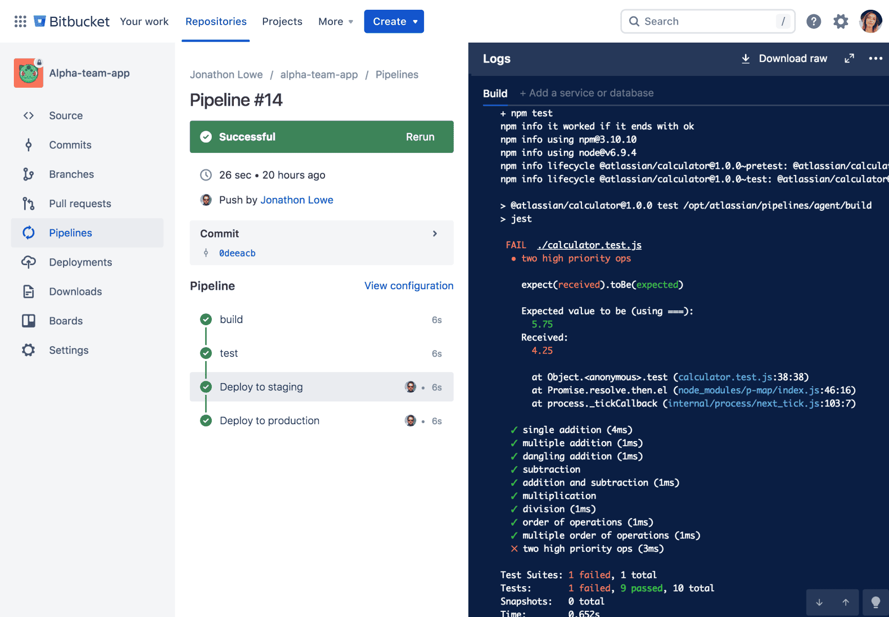 Pipeline Bitbucket Cloud