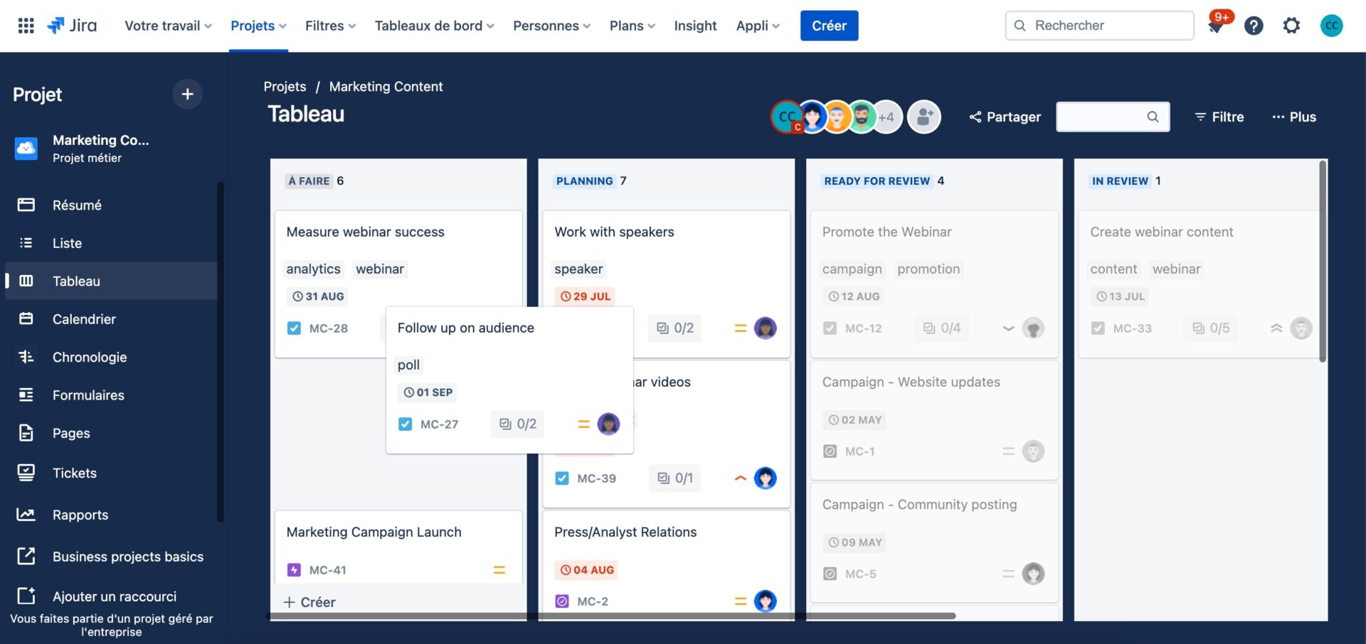 Tableau Jira Work Management