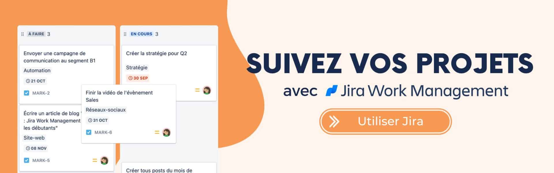 Suivi de projet avec Jira Work Management