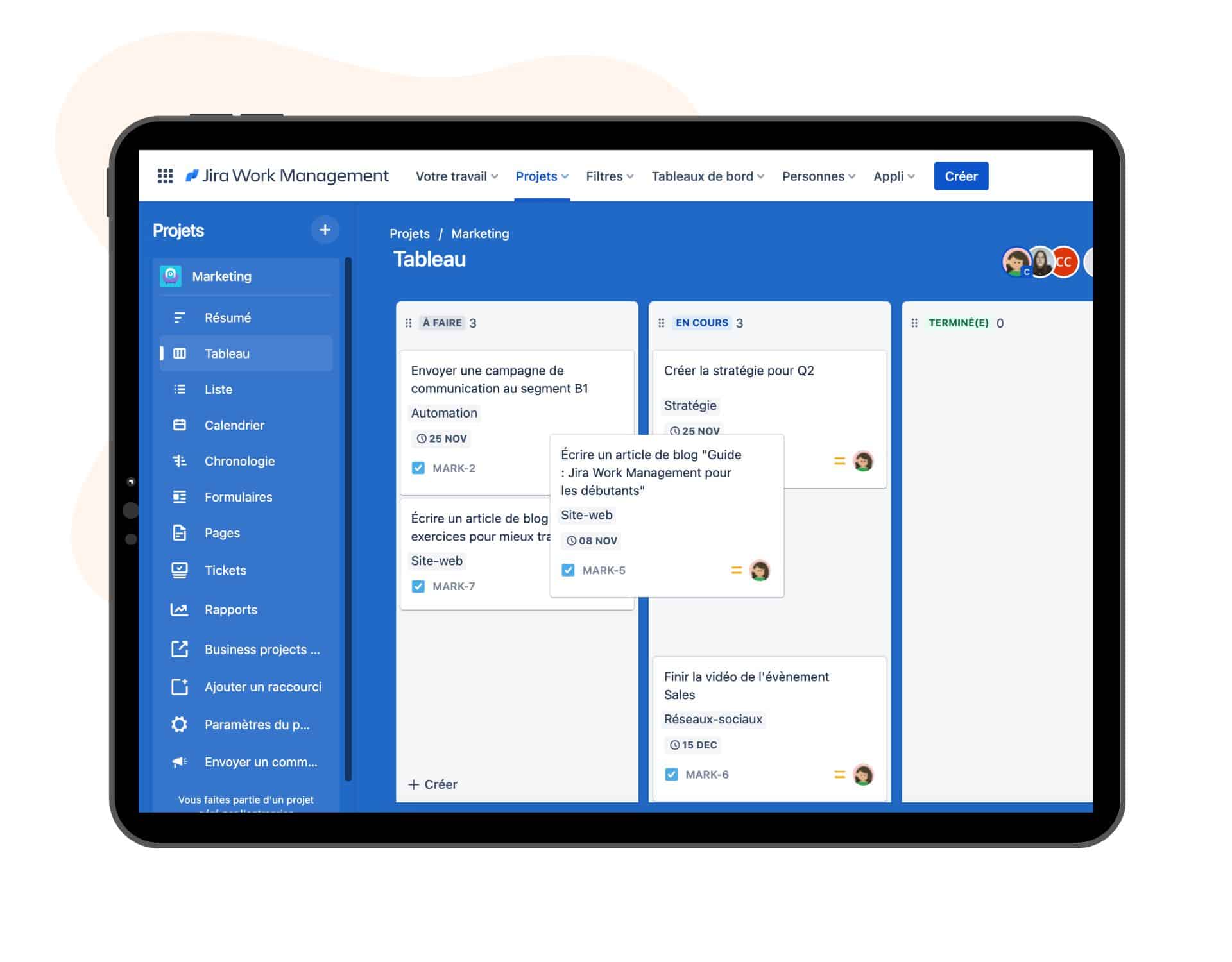 Logiciel Jira Work Management