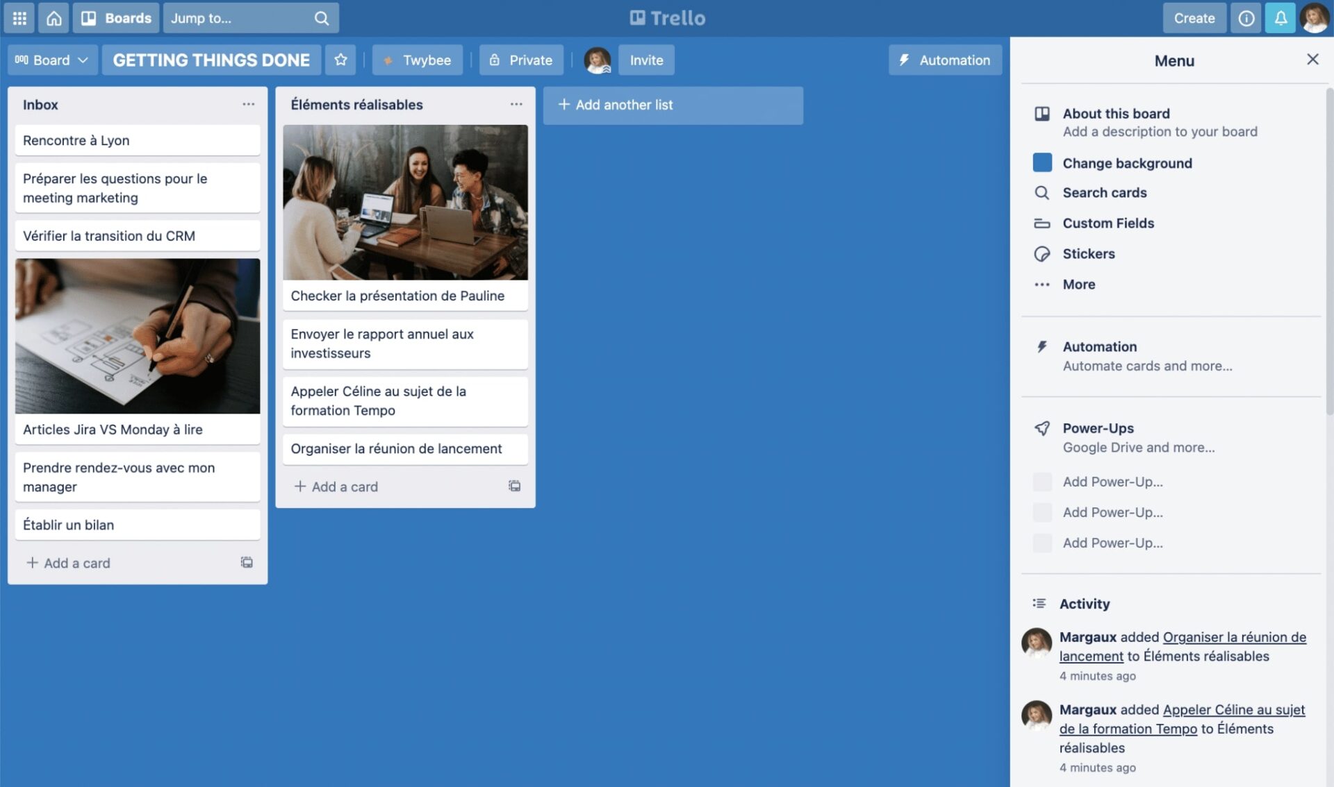 Trello Getting thing done