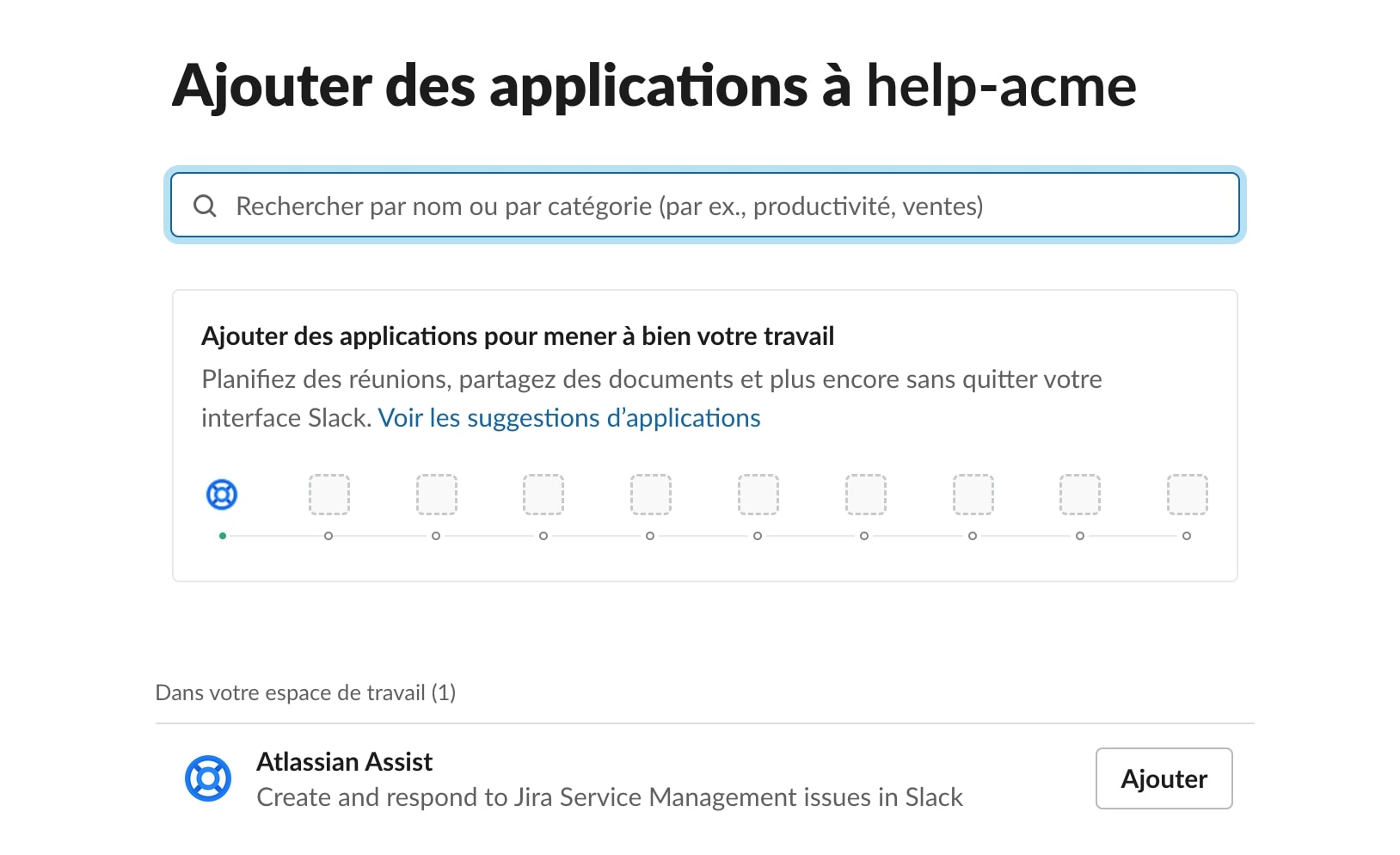 Ajouter Atlassian Assist à Slack